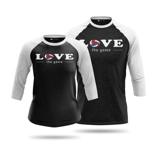 Volleyball Love The Game Unisex 3/4 Sleeve Shirt