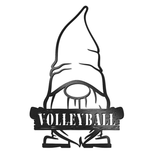 Volleyball - Gnome with Wood Sign