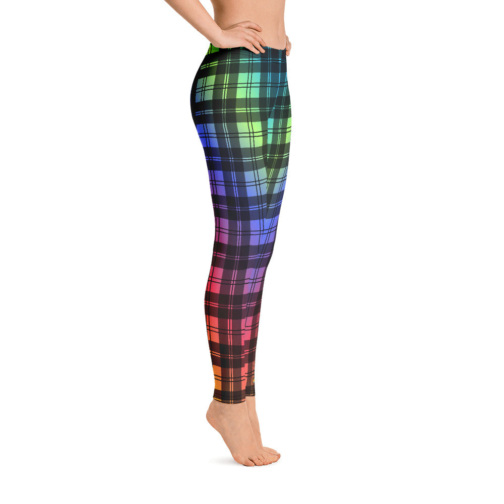 Rainbow Tartan Leggings
