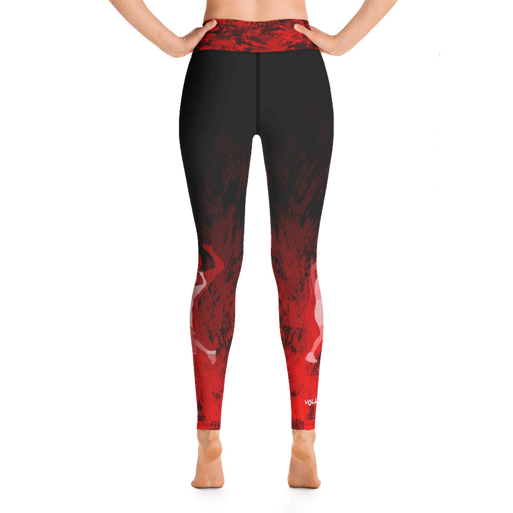 Volleyball Boy - Grunge Red Leggings