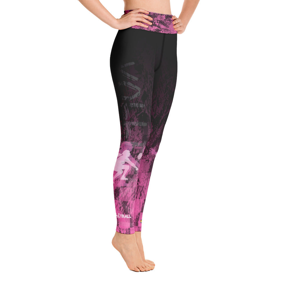 Volleyball Girl - Grunge Pink Leggings