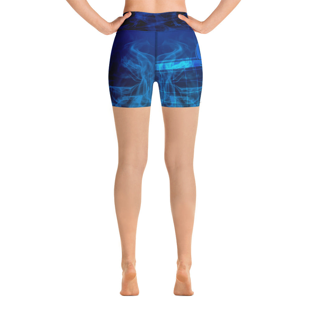 Volleyball Blue Smoke Shorts