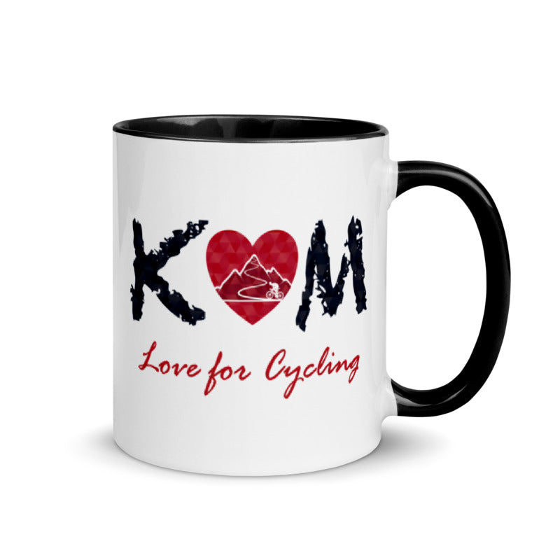 "KOM" Black Mug