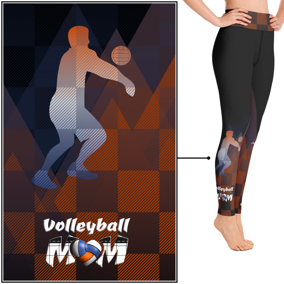 Volleyball Boy's Mom Leggings