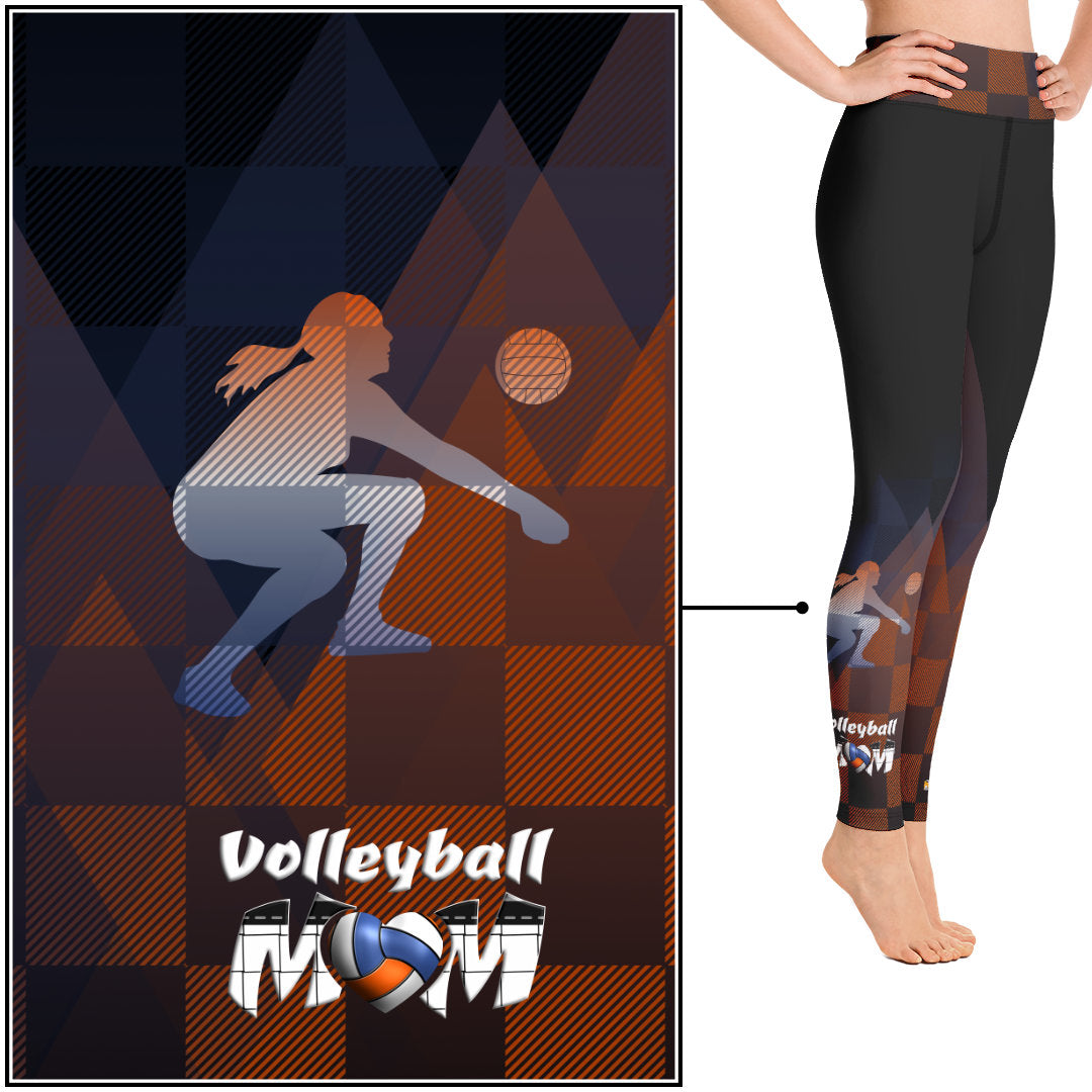 Volleyball Girl - Grunge Blue Leggings – NEYSPIRAL