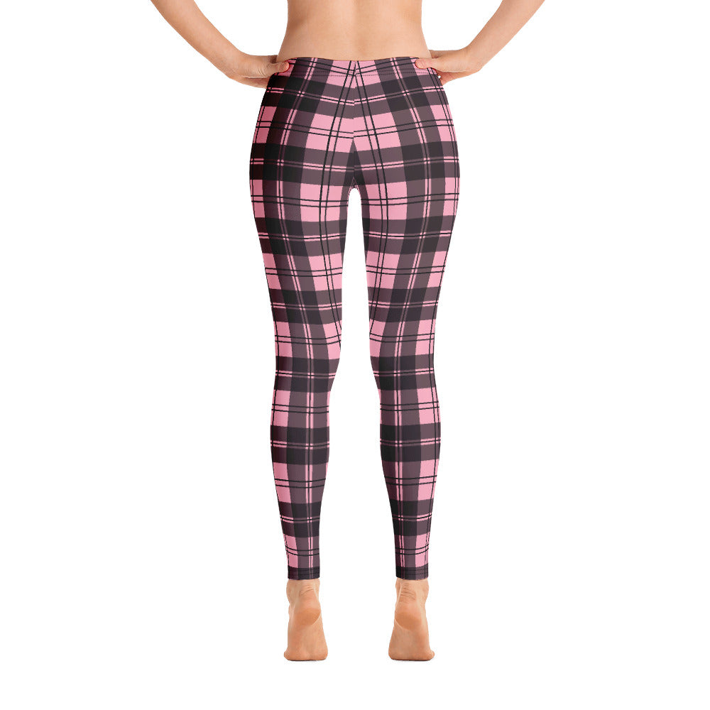 Pink Tartan Leggings NEYSPIRAL