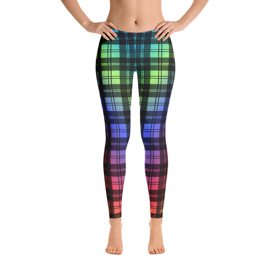 Rainbow Tartan Leggings