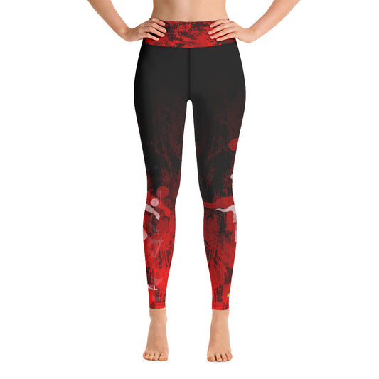 Volleyball Boy - Grunge Red Leggings