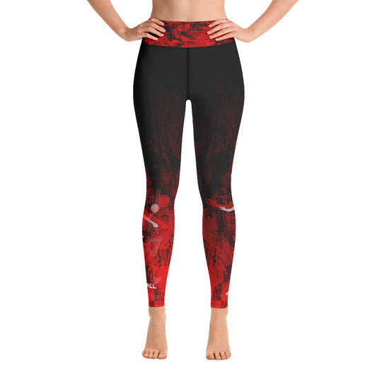 Volleyball Girl - Grunge Red Leggings