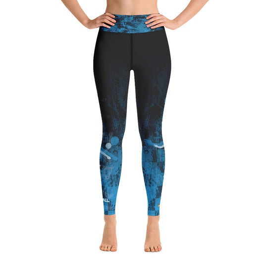 Volleyball Girl - Grunge Blue Leggings